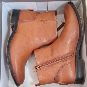 Franco Sarto Cognac Leather Booties